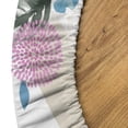 thumbnail image 5 of Ambesonne Tropical Fitted Round Tablecloth, Autumn Palm Leaves Print, 56"- 60" Diameter, Dark Sea Green Pale Khaki, 5 of 5