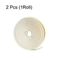 thumbnail image 3 of Uxcell Weather Stripping, 2 Pack 18ft x 3/8" W x 1/4" T Self Adhesive Foam Seal Strip D Shaped, White, 3 of 6