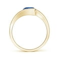 thumbnail image 2 of Angara Natural 1.2 Ct. Blue Sapphire Solitaire Ring in 14K Yellow Gold for Women (Ring Size: 3), 2 of 10