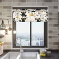 thumbnail image 3 of 54x18 Inches Valance Curtain Black Cat Seamless Pattern Window Curtains Rod Pocket Design for Kitchen Living Room Bedroom, 3 of 7