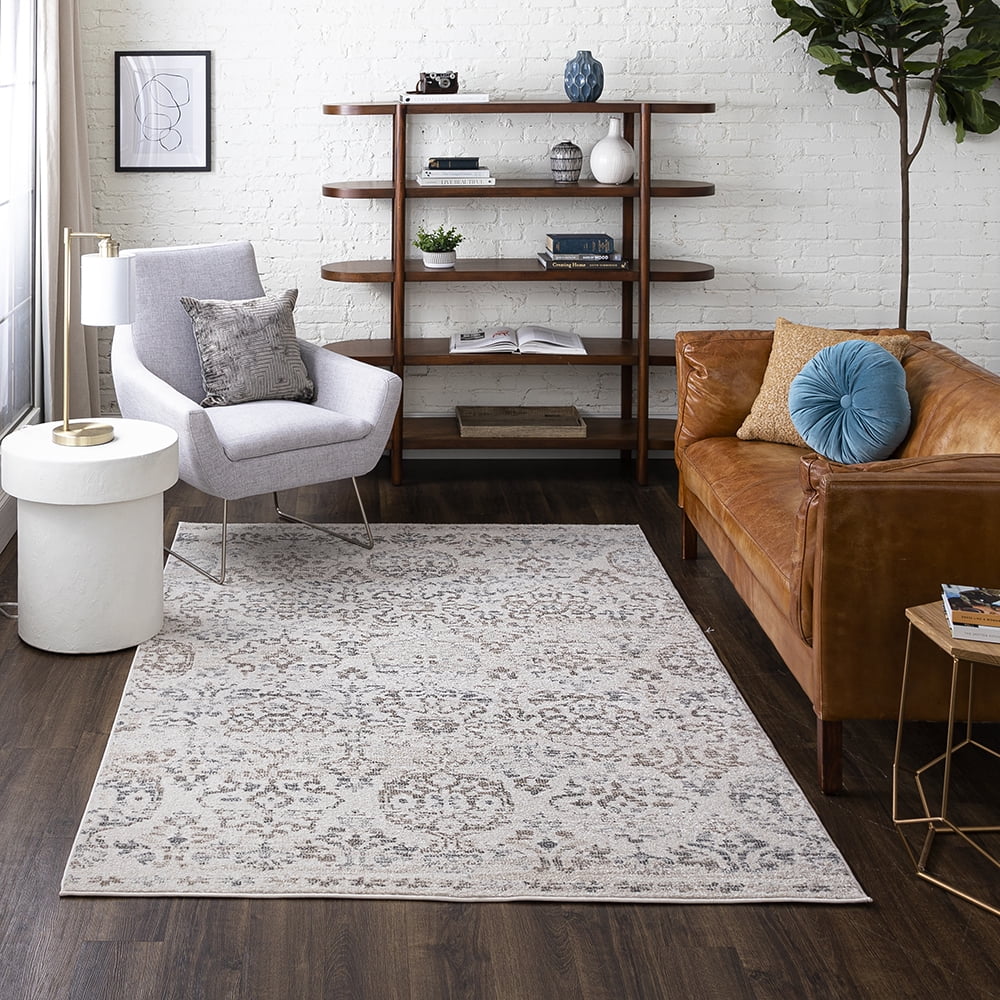 Mohawk Home Keane Indoor Ornamental Area Rug, Grey, 3'3" x 5'