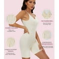 thumbnail image 4 of MANIFIQUE Women's Backless Shapewear Bodysuit Tummy Control Shorts Body Shaper Sleeveless Jumpsuits Tanks Tops, 4 of 6