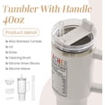thumbnail image 2 of Teacher Appreciation Gifts It Takes a Big Heart to Shape Little Minds Tumbler with Handle 40oz Stainless Steel Coffee Cup - Thank You Gifts from Students for Teacher''s Day Graduation Gifts, 2 of 6