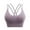 Purple, variant on RYRJJ Strappy Sports Bra Crop Tops for Women Comfy Soft Crisscross Back Wirefree Padded Workout Yoga Bra Tank Top(Blue,L)