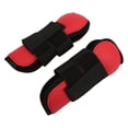 thumbnail image 2 of 1 par de botas para tendón de caballo, suaves, evitan resbalones, fáciles de pegar, botas de fetlock de caballo con carcasa de PU para caballos, patas delanteras rojas L, 2 of 14