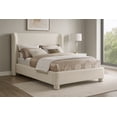 thumbnail image 2 of Meridian Furniture Penny Cream Chenille Fabric Full Bed, 2 of 11