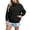 Black Jackets, variant on Jsaierl Women's Lightweight Hooded Windbreaker Jacket Zip Up Drawstring Waist Elastic Cuffs Casual Summer Rain Coat