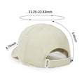 thumbnail image 4 of Unisex Quick Dry Baseball Cap, Solid Color Soft Sports Hat with Breathable Perforated Side Panels, Outdoor Sun Hat Adjustable Casual Cap for Running, Fishing, Hiking and Daily Wear, 4 of 7
