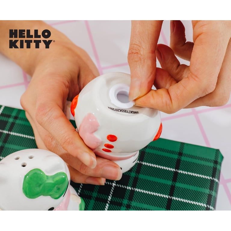 Sanrio Hello Kitty Snowman Ceramic Salt and Pepper Shaker Set