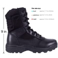 thumbnail image 3 of Botas tácticas militares para hombre RIELD con cierre lateral de cremallera, negras, 3 of 6
