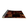 thumbnail image 2 of Ahgly Company Indoor Square Abstract Orange Modern Area Rugs, 6' Square, 2 of 4