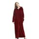 thumbnail image 4 of Women Long Hooded Dressing Gown Nightgown Flannel Bathrobe Zip Robes, 4 of 5