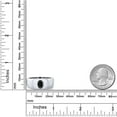 thumbnail image 4 of Gem Stone King Men's 925 Sterling Silver Black Sapphire Ring | 1.66 Cttw | Oval 8X6MM | Gemstone September Birthstone | Size 10, 4 of 4