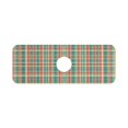 thumbnail image 7 of Yayeee Faucet Mat for Kitchen Sink 14.7" Diatomite Long Splash Guard Pad, Red Green Tartan Pattern, 7 of 7