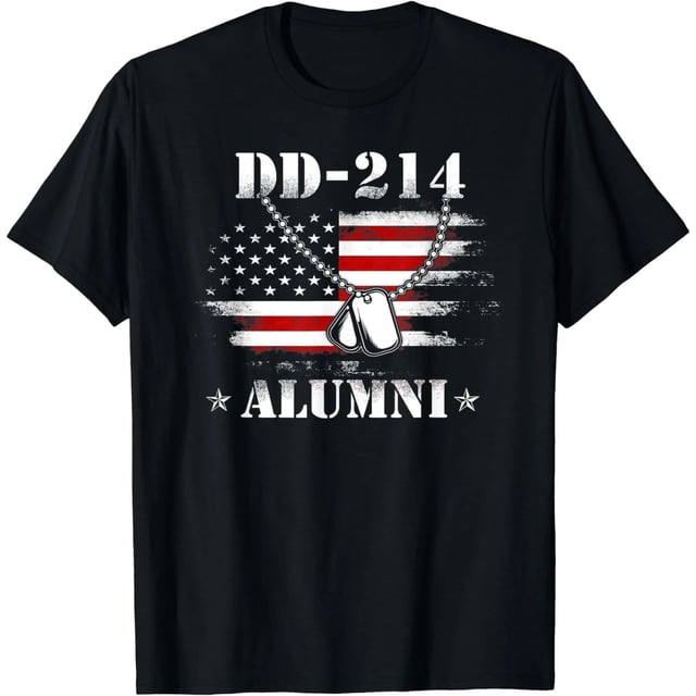 Playera de Mujer con Bandera Americana Vintage para Veteranos del Ejército DD-214
