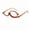 Brown, variant on Makeup Reading Glasses for Women Round One Eye Rotating Magnifying Cosmetic Readers Make Up Eyeglasses 1.0,Gray