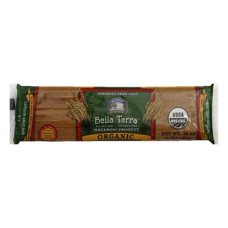 Bella Terra Pasta Capellini Angel Hair Whole Wheat Organic, 16 OZ (Pack of (The Best Whole Wheat Pasta)