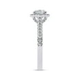 thumbnail image 3 of IGI Certified Lab Grown Diamond Engagement Ring | Center 7MM Cushion Cut Halo Solitaire Anniversary Wedding Rings For Women In 18K Solid White Gold | F-G, VS-SI Quality (2.10 Ctw) Ring Size-10, 3 of 7
