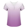 thumbnail image 6 of BXINGOHAI Womens Tops Basic Summer V Neck T Shirts Short Sleeve Dressy Casual Loose Fit Cute Tee Clothes Trendy Fashion Outfits Purple,2XL, 6 of 7