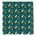 thumbnail image 3 of Ambesonne Spaceship Shower Curtain, Outer Space Nebula, 69"Wx84"L, Multicolor, 3 of 3