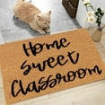 thumbnail image 4 of Summer Tropical Coir Door Mat Door Mats Outdoor Door Rug Inside Rectangular Entryway Welcome Doormat for Home Entrance, Outside Entry, Yard, Floor, Patio, 16x24 Inch Home Sweet Classroom, 4 of 5