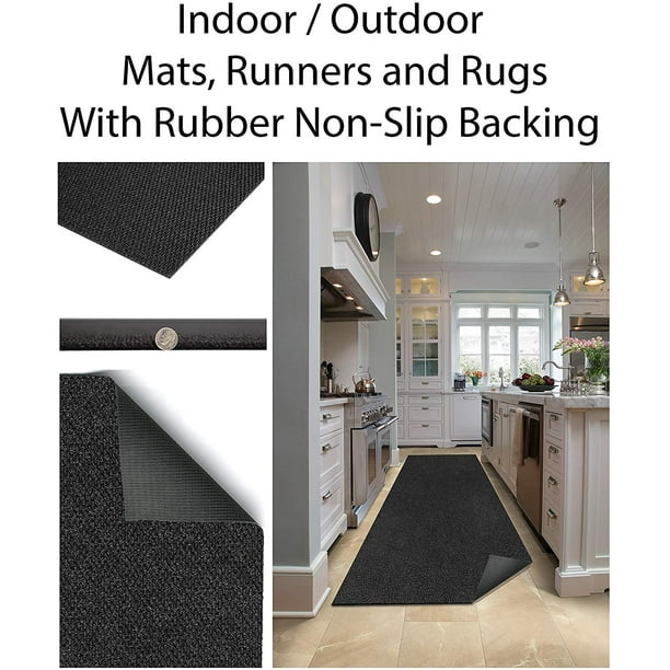 Durable Rubber Door Mats, Runners, and Rugs. Heavy Duty Doormat, Indoor