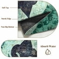 thumbnail image 5 of Abstract Green Black Flowers 5x7 Area Rugs for Living Room, Vintage Abstract Black Green Flowers Non Slip Floor Mat Washable Low-Profile Indoor Carpet for Bedroom, Dining Room, Bathroom, 5 of 9