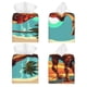 thumbnail image 2 of Balery Cool Camel Oasis Vibes Porta Pañuelos de Cuero con Estampado – Funda Moderna Cuadrada para Caja de Pañuelos, Dispensador 5x5x5'', 2 of 7