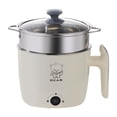thumbnail image 1 of Mini olla eléctrica para cocinar shabu shabu, ideal para la oficina, para sopa, y fideos. con vaporizador, 1 of 8