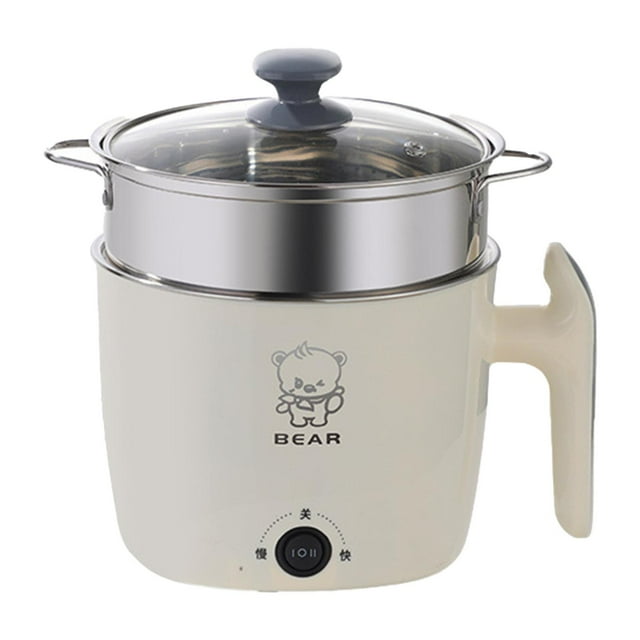 Mini olla eléctrica para cocinar shabu shabu, ideal para la oficina, para sopa, y fideos. con vaporizador