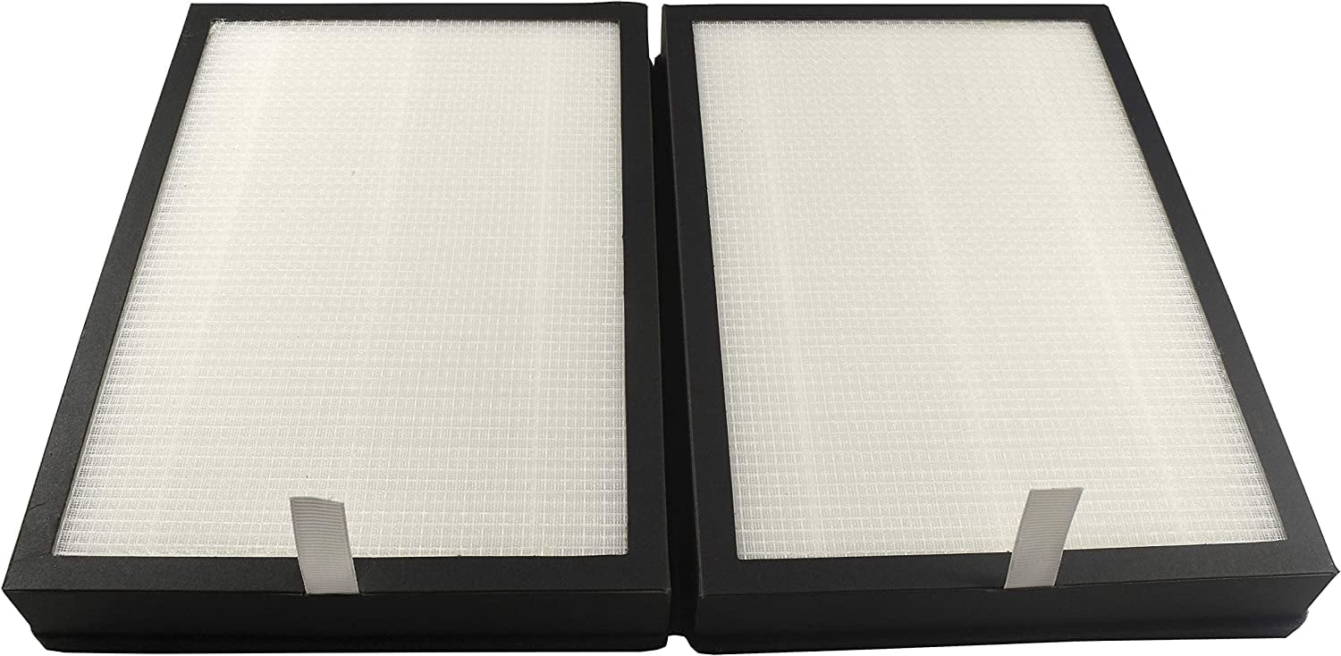 HQRP 3 in 1 HEPA Filter Set (2 Filters) compatible with Medify Replacement for MA25R for MA25 MA25 Air Purifier