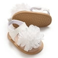 thumbnail image 6 of Infant Baby Girl Sandals Flower Comfort Summer Outdoor Casual Beach Newborn Prewalker First Walking Shoes, 6 of 7