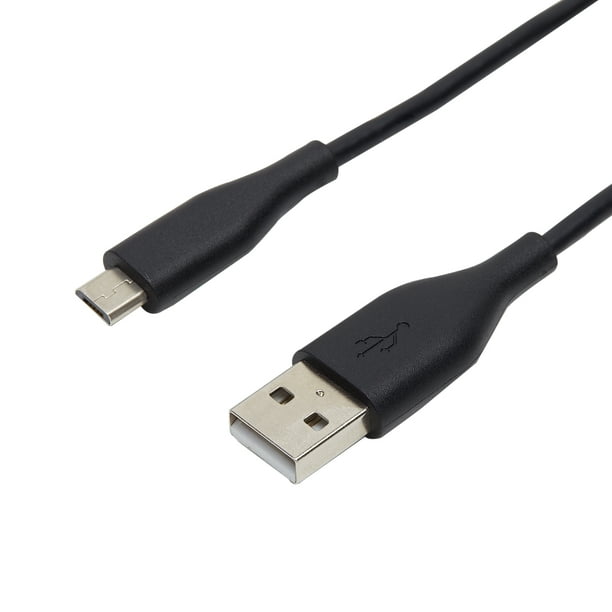 Onn Micro USB Charging Cable 3', Black