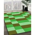 thumbnail image 3 of Ahgly Tapis d'Intérieur Lavable en Machine Carré Vert Algue Transitionnel, 7 Pieds Carré, 3 of 7