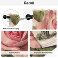 thumbnail image 5 of Pink Spring Floral Kitchen Curtains, Vintage Rose Flower Retro Light Filtering Window Curtain Panels, 2Pcs Rod Pocket Window Treatments Set for Living Room Bathroom Bedroom 52x72 Inches, 5 of 9