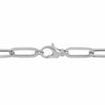 thumbnail image 3 of Everly Women's 14kt White Gold Oval Paperclip Link Chain Necklace, 3 of 6