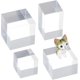 thumbnail image 1 of 4 Cubos de Exhibición Acrílicos Transparentes para Joyería, Bases para Exhibición de Joyería, Bloques Cuboides Acrílicos Pulidos Transparentes, Accesorios Fotográficos, Soporte de Pedestal, 1 of 7