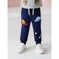 thumbnail image 2 of Bellafa Toddler Boy Sports Pants Casual Cotton Sweatpants Dinosaur Graphic Kids Active Jogger Pants For 2-7T Child, 2 of 6