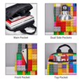 thumbnail image 4 of Hirioo Colorful Plastic Blocks Pattern for Lightweight Backpack, Durable and Comfortable, Ideal for Travel, School, Hiking, and Everyday Use, 4 of 9