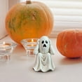 thumbnail image 4 of Twfbrm Halloween Ghost Statue, Halloween Decorations 5 Inch Resin Spooky White Ghost Figurine, Gothic Ghost Sculpture Haunted-Houses Desktop Ornaments for Tiered Tray Shelf Mantel Table Centerpieces, 4 of 7