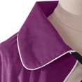 thumbnail image 6 of UTSJKR Mens Pointed Collar Mid‑Length Cape Cloak with Contrast Piping and Front Ribbon Tie for Medieval Cosplay Themed Party Fancy Dress Purple, 6 of 8