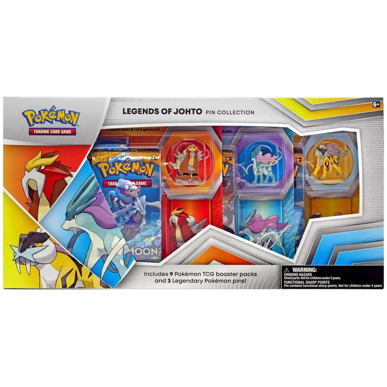 Pokemon Trading Card Game: Legends of Johto Pin Box Gamestop Exclusive -  Walmart.com