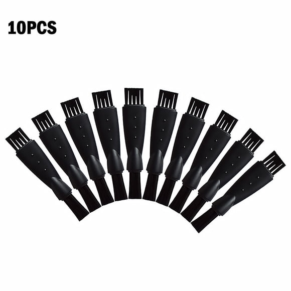 Bewildely Accesorio de afeitadora para hombre, 10 Uds., cepillo de afeitar, cepillo de limpieza para eliminar el pelo, cabezal de repuesto de Suministros de limpieza para el hogar