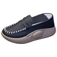 thumbnail image 2 of stanreset Chaussures Décontractées pour Femmes Confortables à Enfiler Plateforme Douce pour Marche Intérieure Extérieure Noir 36, 2 of 9