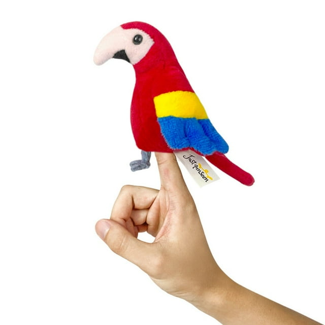 Peacock Owl Bird Finger Puppet Plush Doll Storytelling Parrot Finger Doll Kawaii Simulation Animal Hand Puppet Interactive Toy