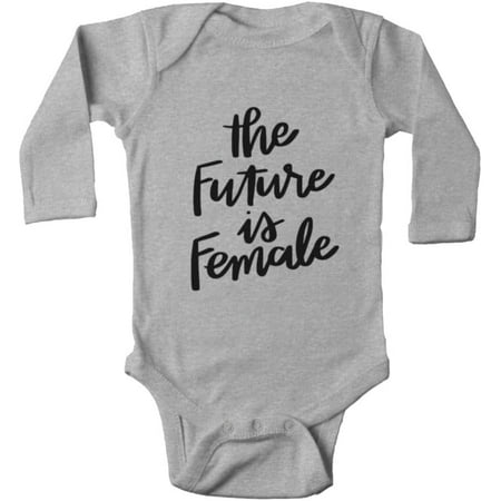 

The Future is Female Short Sleeve cloths Newborn Bodysuit Cute Baby Romper