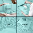 thumbnail image 4 of King Bed Sheet Set Piece Bedding Soft Brushed Microfiber Fabric Shrinkage & Fade Easy Care (), 4 of 7