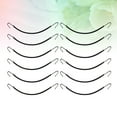 thumbnail image 5 of Eease 12pcs Elastic Rubber Hair Bands Women Ponytail Hooks Hair Bands Rubber Bands Hooks Ladies Ribbon Ropes Hairband Hair Accessories(Black), 5 of 6