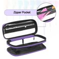 thumbnail image 3 of Funda organizadora de esmaltes de uñas BAFASO, pequeña, de PVC morado transparente, 3 of 8