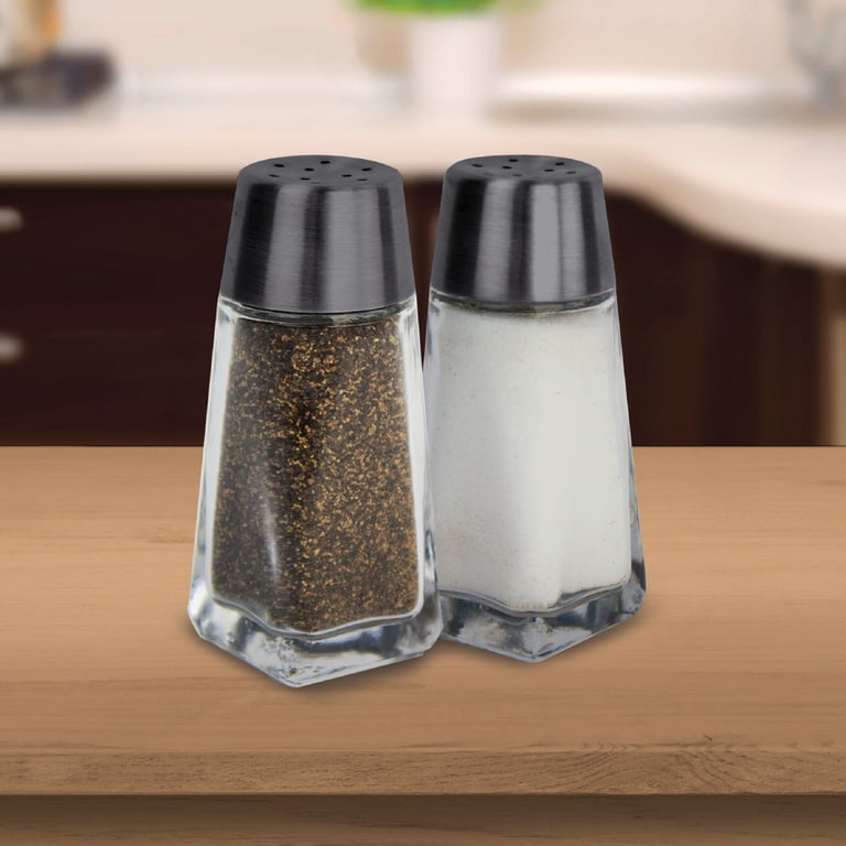 銀　スターリングシルバー　ソルト&ペッパー容器　コンディメント 2個セット Cuisinart 2pc Silver and Clear 2.5oz. Salt and Pepper Shakers